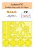 Omask 54072 Junkers F13 mask (for Miniart) 1/48